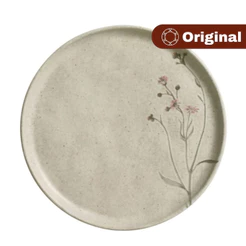 Prato De Sobremesa Cerâmica 21,5cm Bio Campestre Porto Brasil - Original