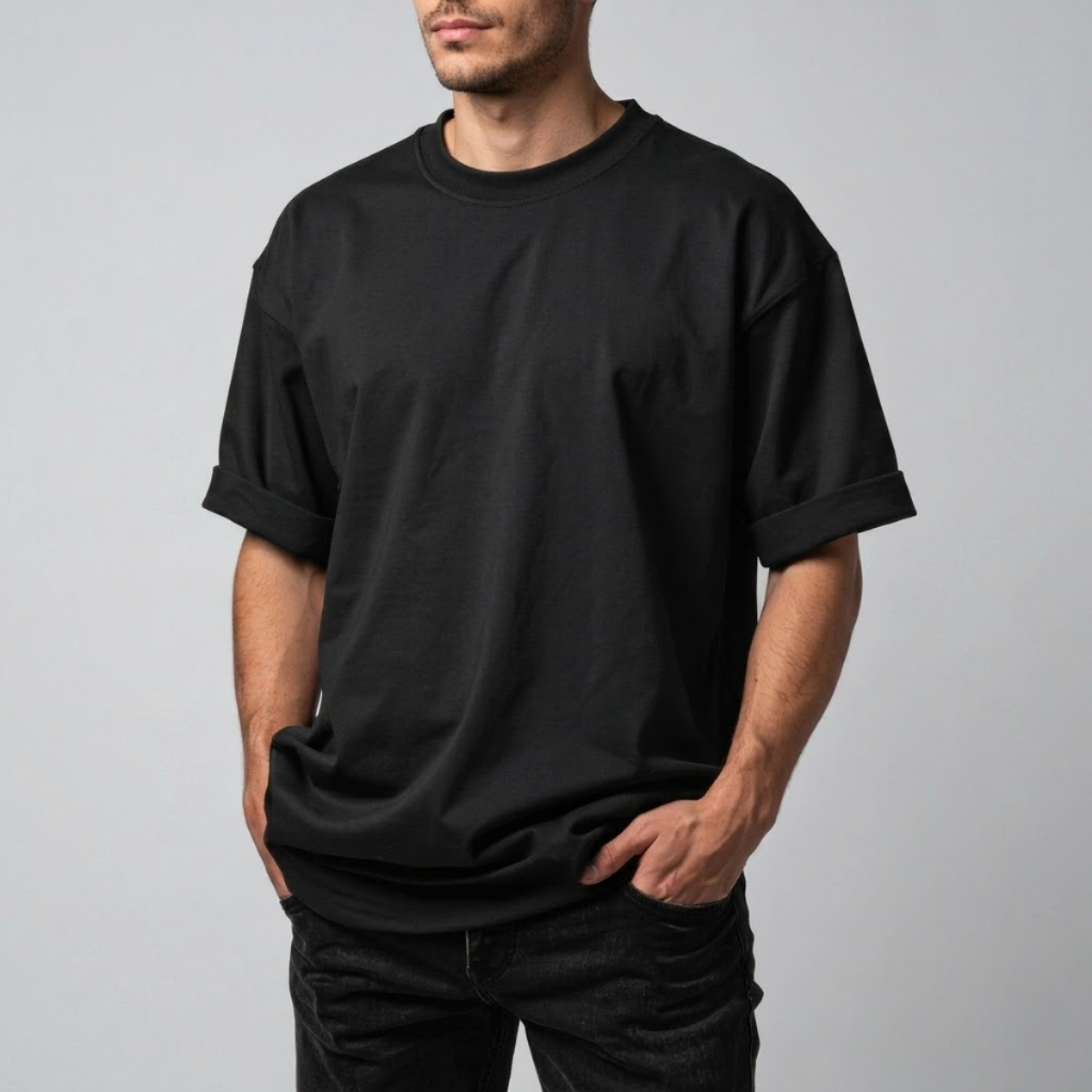 Camiseta Estilo Oversized Masculina Malhão 240g Streetwear Premium Conforto Durável Caimento Largo