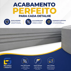 Moldura Guarnição Rodameio Eva Autocolante Flexível Econômico Lua 7cmx5mm
