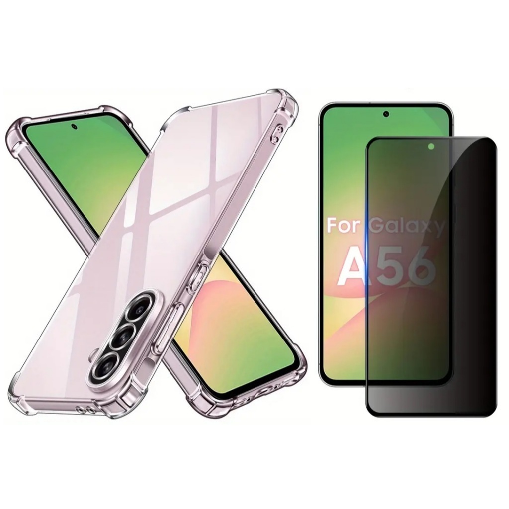 Capa Capinha + Película Privacidade 3D Para Samsung A07 A17 A15 A05 A06 A16 A56 A57 ENVIO IMEDIATO