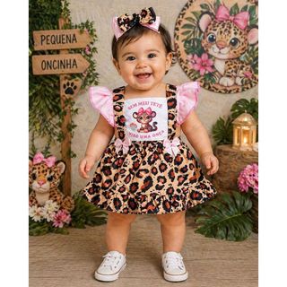 Vestido Infantil Bebê Menina Princesa Mesversario Personagens