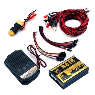 2 Em 1 Som & Iluminação  Kit Peças de Atualização para 1/14 Tamiya RC Caminhão Scania Actros 1/10 e  1/14 rc