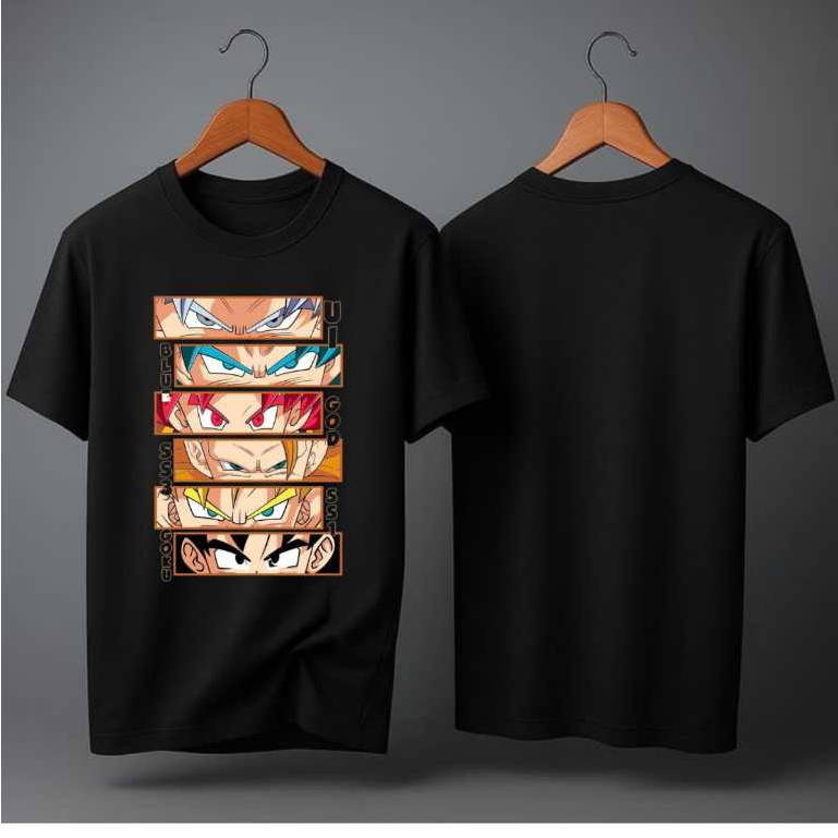 Camiseta Masculina Estampada Anime Guerreiro Algodão Preta Camisa Personagem Desenho Otaku Streetwear Unissex