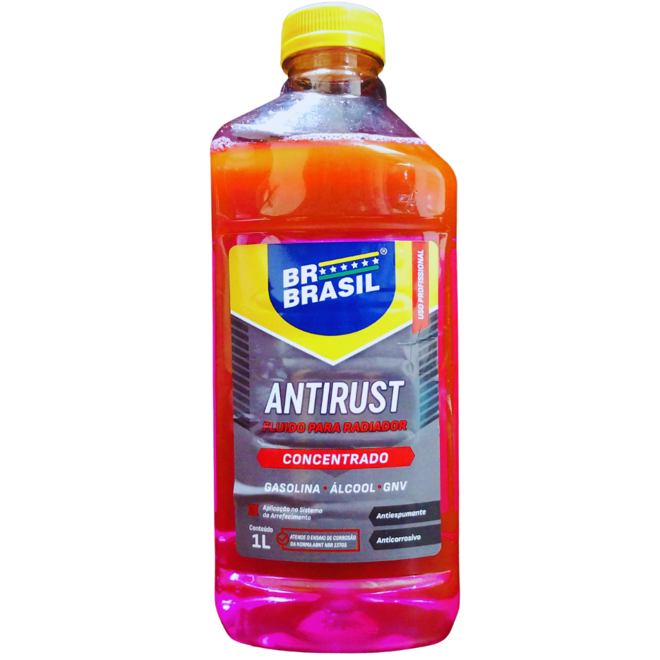 Antirust Fluido Para Radiador CONCENTRADO 1 Litro ROSA Uso Profissional BRBrasil