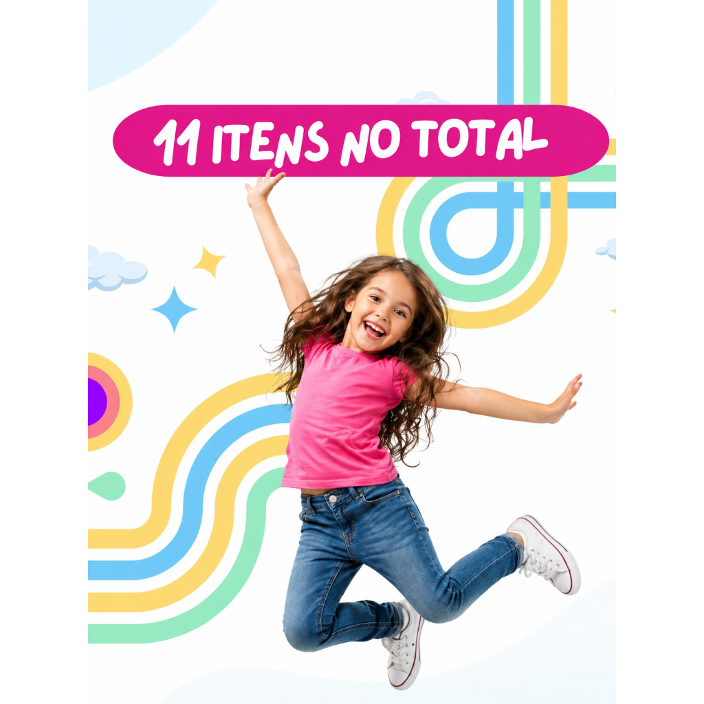 Detalhes do Kit Maquiagem infantil Necessaire 11 itens de Qualidade