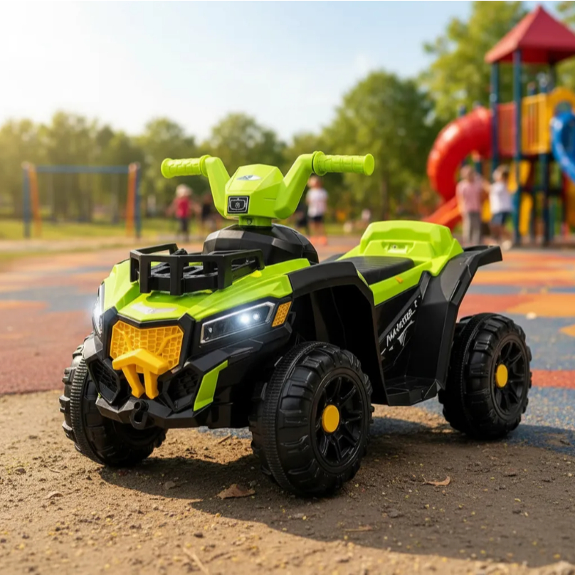 Quadriciclo Elétrico Infantil 6v Adventure Verde 25kg moderno e robusto - Verde