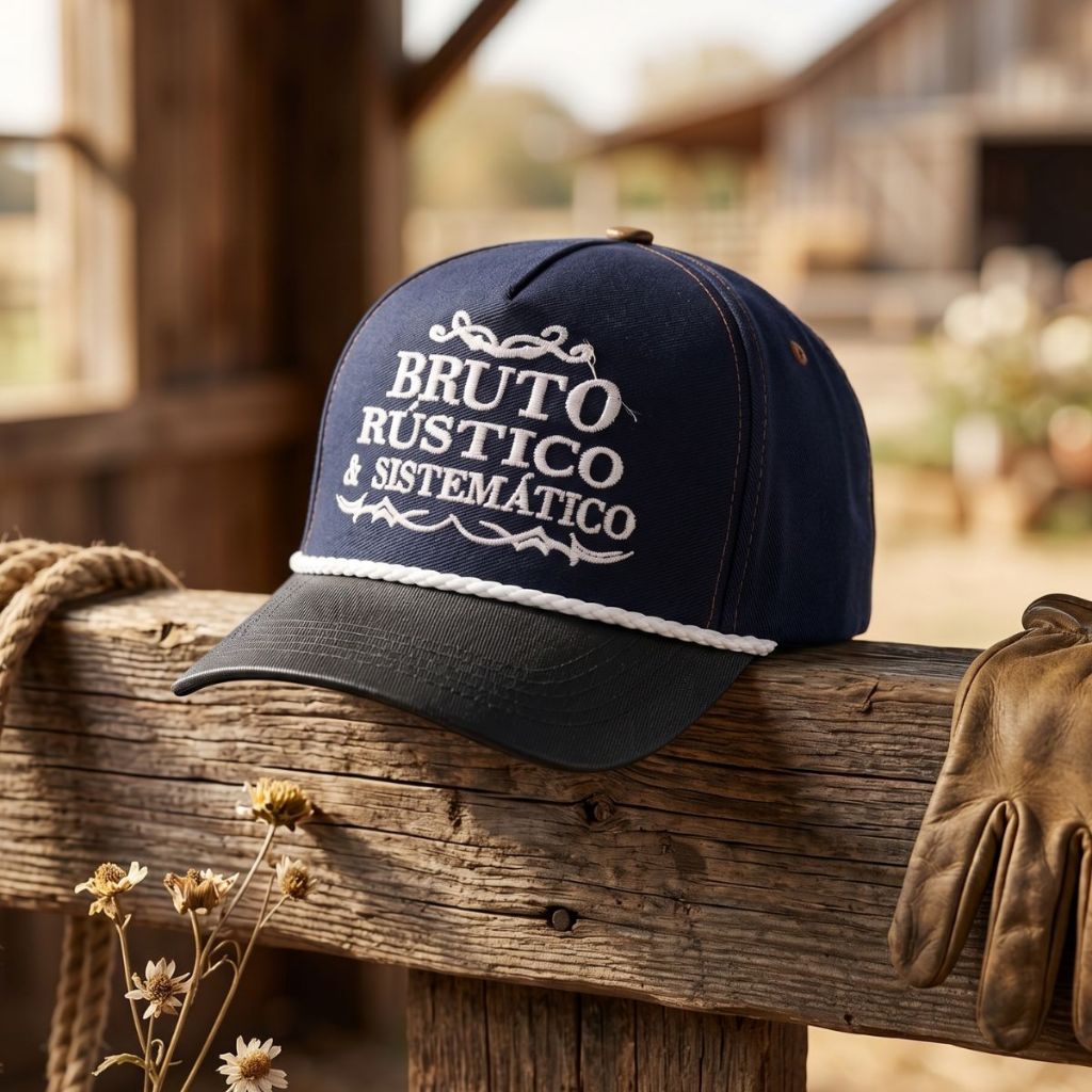 Boné Bruto Rústico e Sistemático Country Masculino