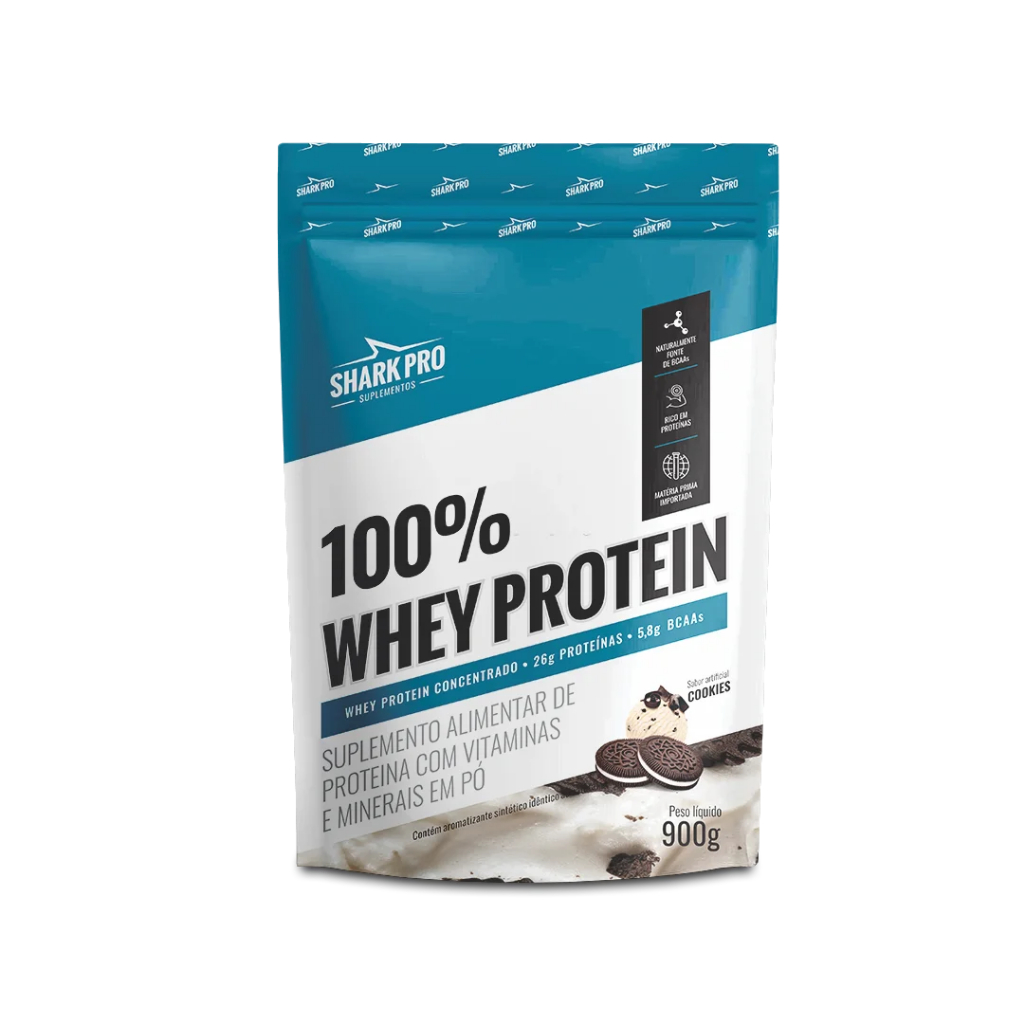 Whey Protein 100% - 900g Refil Cookies