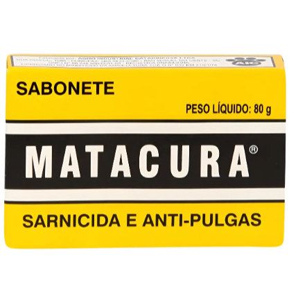 Sabonete Matacura Sarnicida e Fungicida para Cães 80g - Original