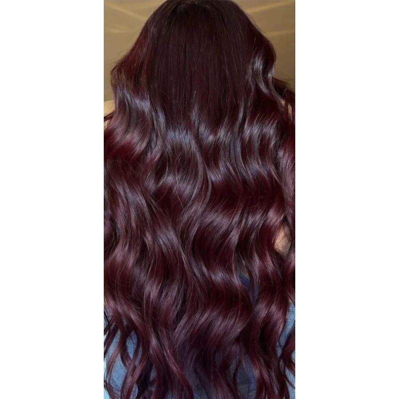 cabelo bio humano russo misto LINHA AA marsala fita adesiva