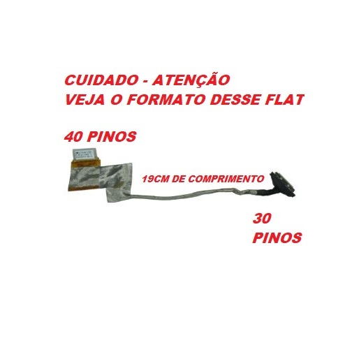 Cabo Flat Da Tela Notebook Itautec Ss Free W7415 Atenção