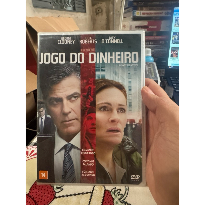 dvd Jogo do dinheiro - lacrado - original - dublado - George Clooney e Júlia Roberts - fotos reais