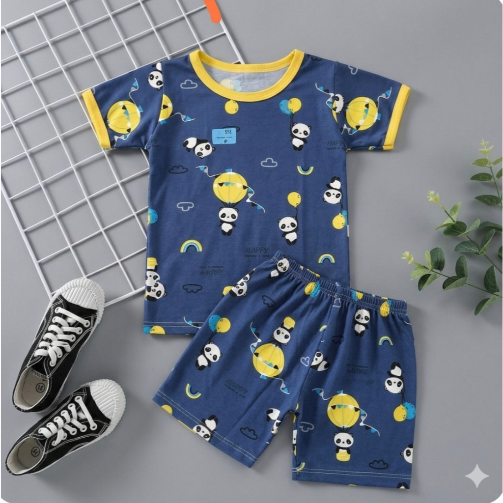 Pijama Infantil Masculino Suede Macio Conjunto Verão Menino Estampado P ao GG Roupa de Dormir Confortável