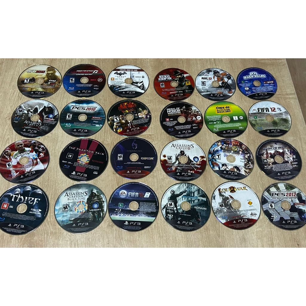 Jogos de PlayStation 3 Originais – Apenas o DISCO
