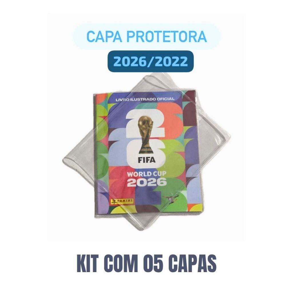 05 Capas Protetoras para Álbum da Copa do Mundo 2026 | Brochura