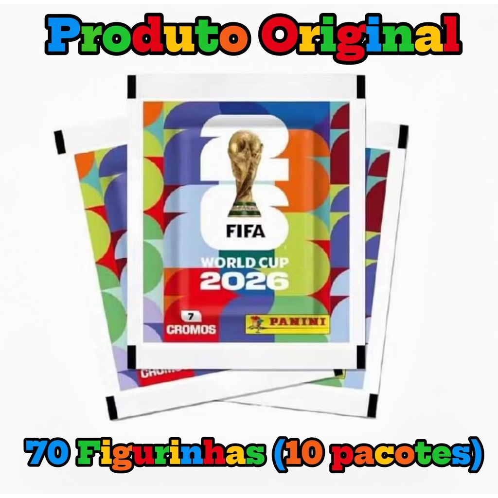 Kit 70 Figurinhas Copa Do Mundo 2026 Oficial Pronta Entrega