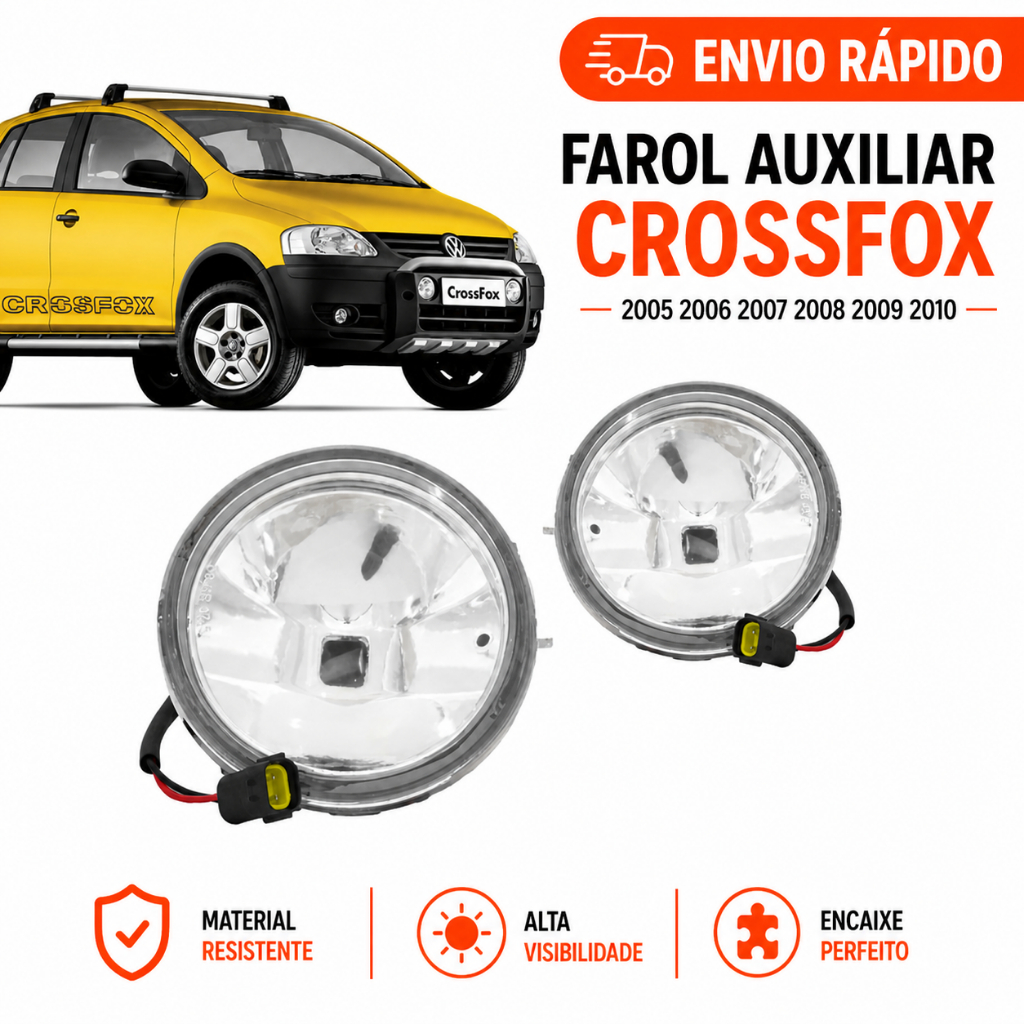 Farol Auxiliar Crossfox 2005 2006 2007 2008 2009 2010