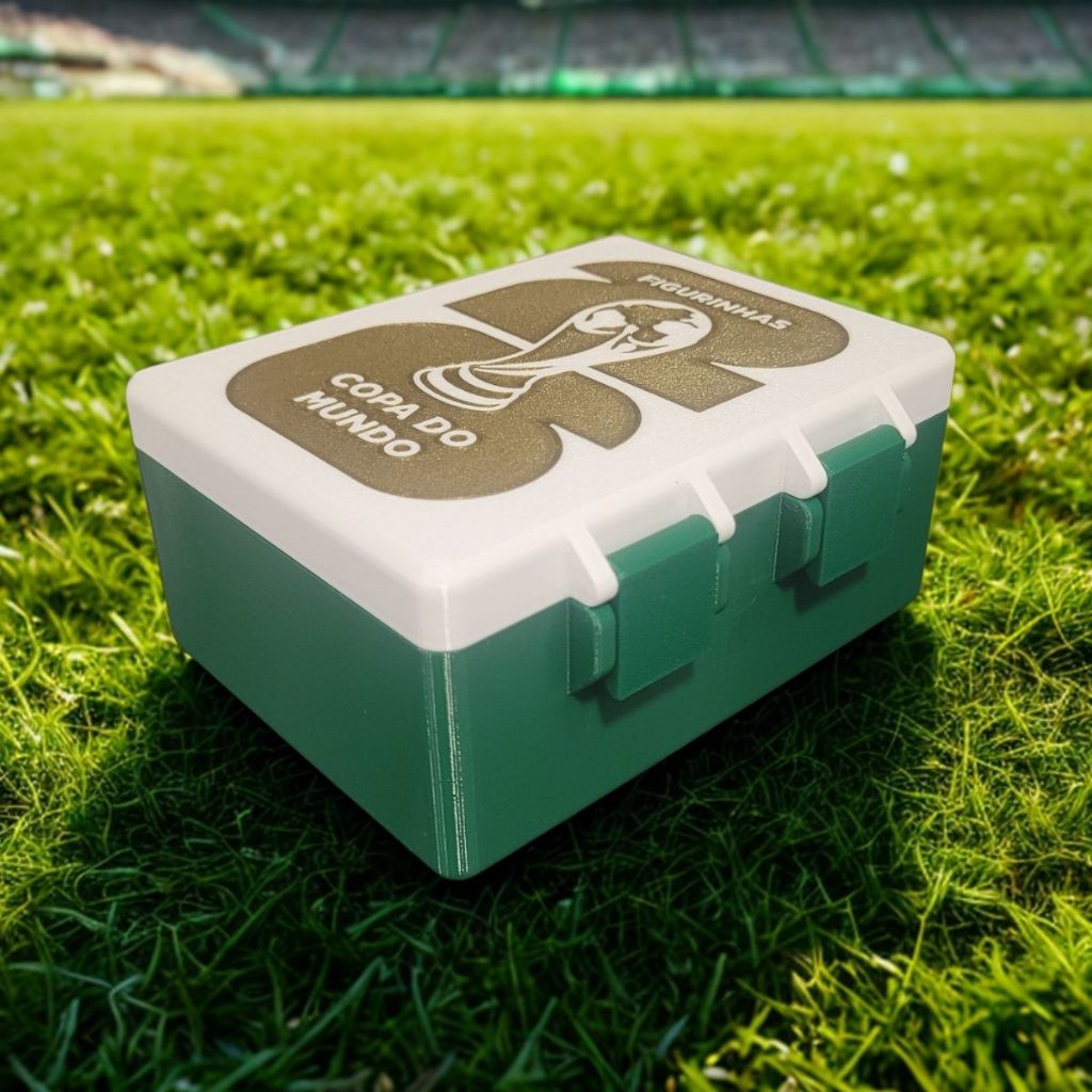 Porta Figurinhas Copa do Mundo Caixa Organizadora para Álbum de Figurinhas Futebol Colecionador