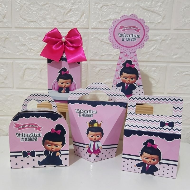 KIT CAIXINHAS PERSONALIZADA |TEMA PODEROSA CHEFINHA-BLACK-LOIRA-MORENA | (PEGUE E MONTE)- LEMBRANCINHA FESTA INFANTIL