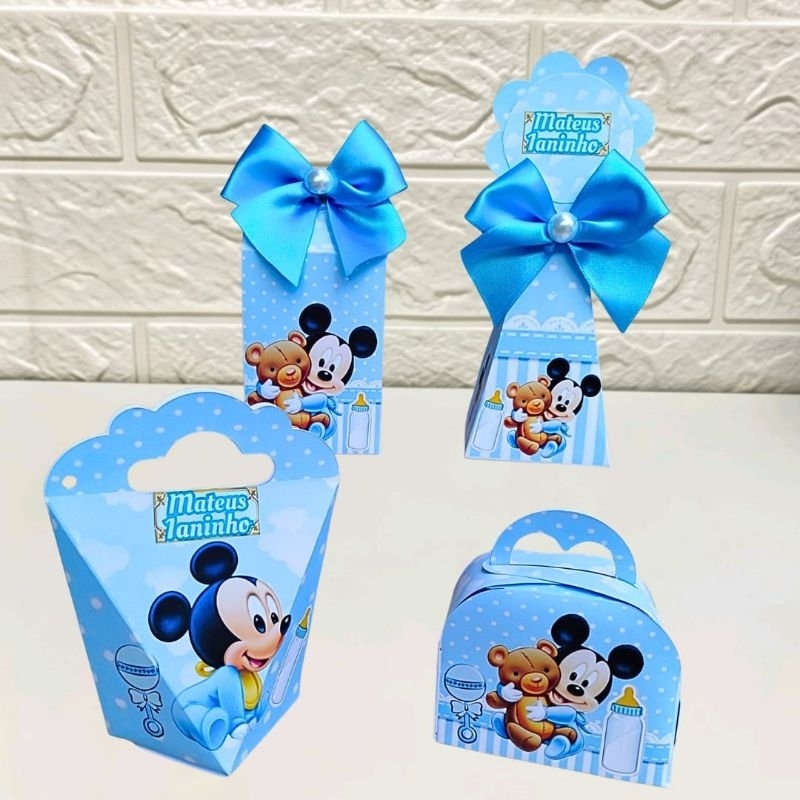 kit Caixinhas Personalizadas Mikey-Lembracinha pra festa infantil