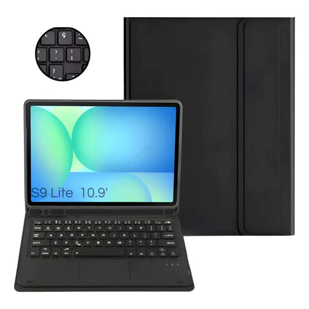 Capa Com Teclado P/ Galaxy Tab S9 Lite 10.9 Bluetooth
