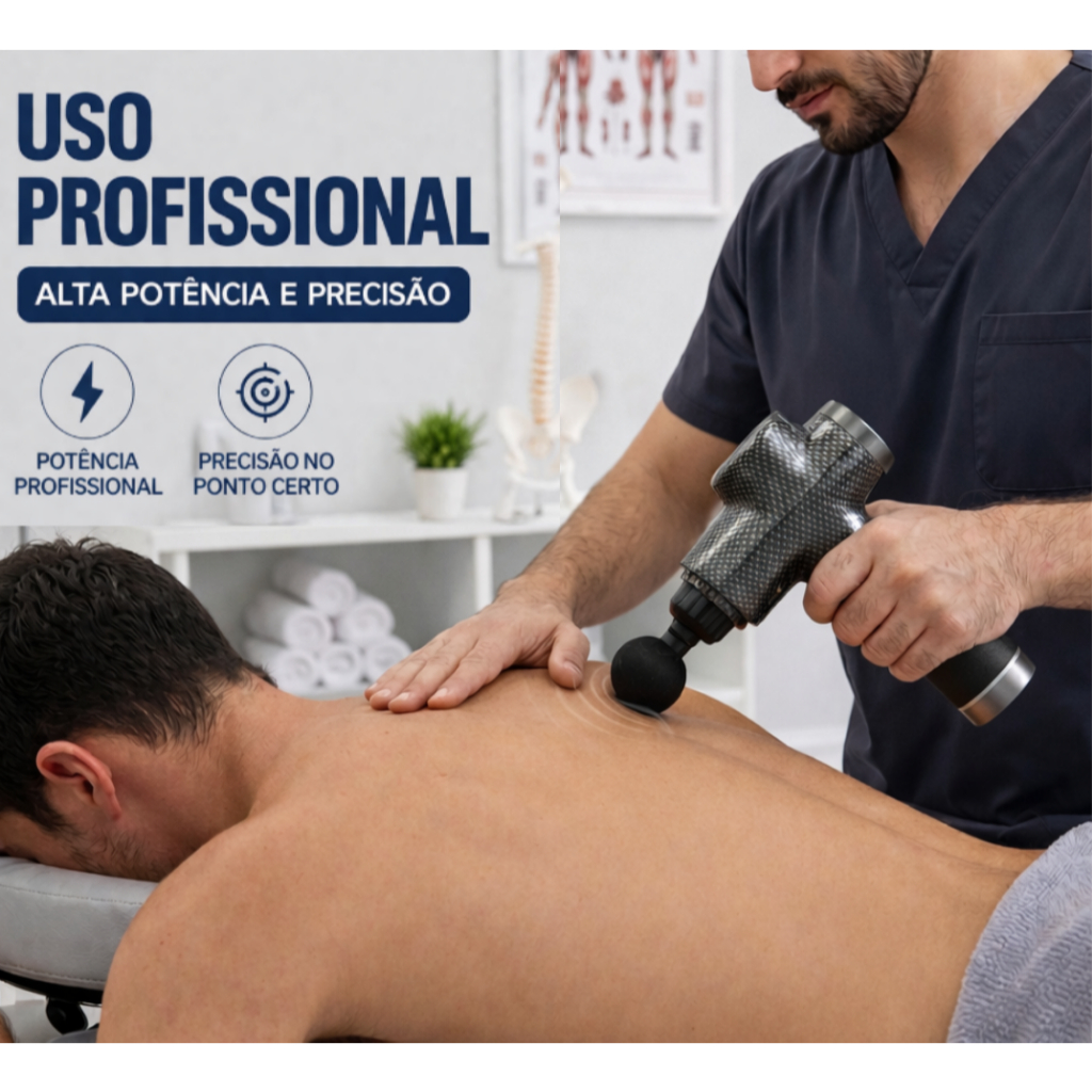 Pistola Profissional Similar Phoenix Massageadora Digital