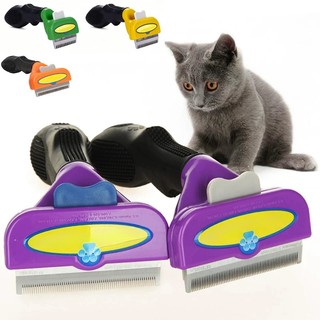 Rasqueadeira Escova Pente Plastico Ferro Para Pentear Cachorro Gato Pet Tirar Os Pelos Bo…