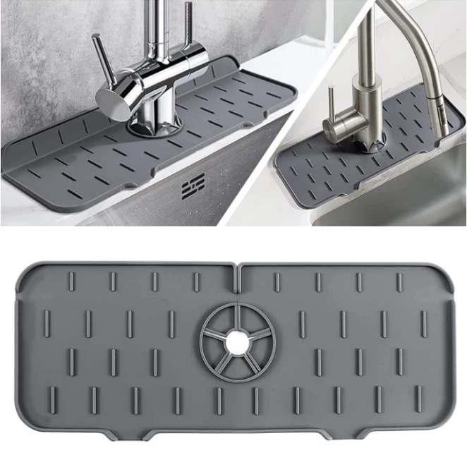 Protetor Torneira Cozinha Tapete Absorvente Cozinha Banheiro tanque Silicone