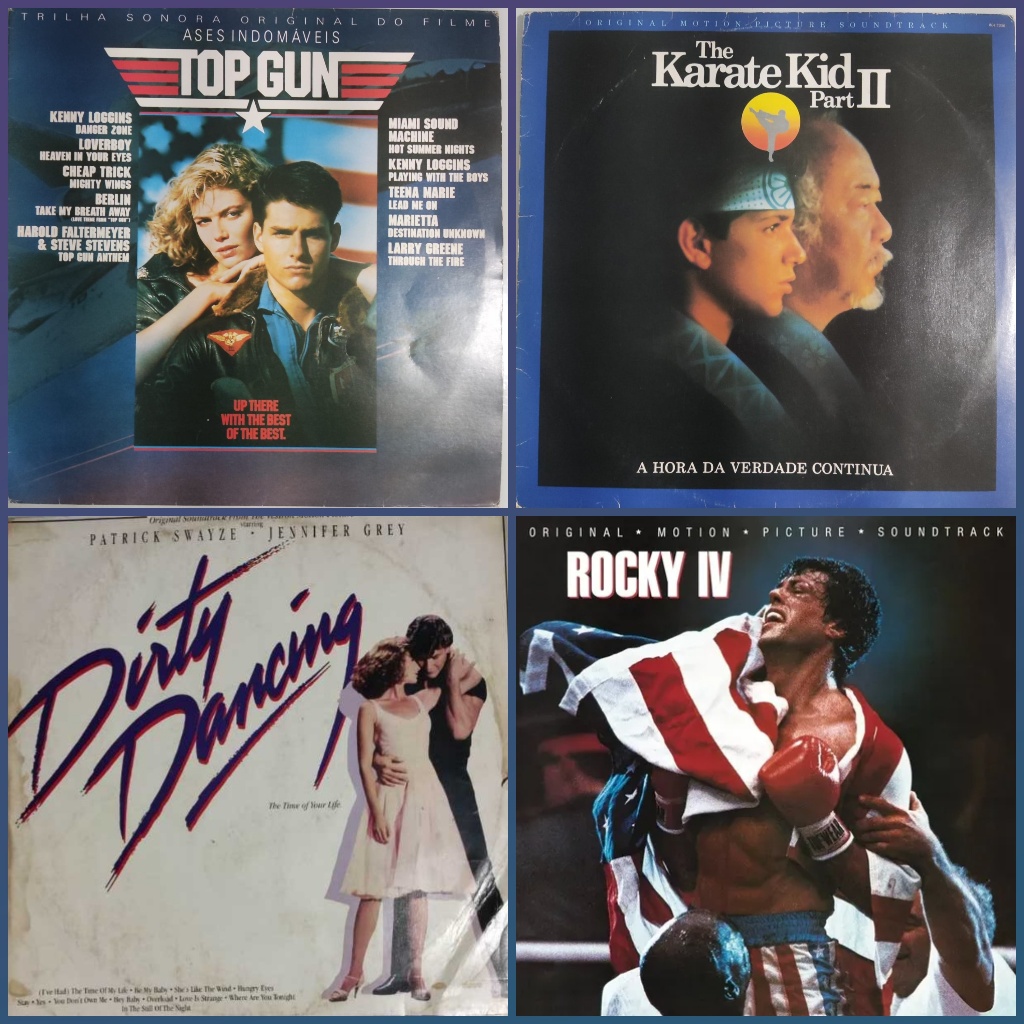LP Vinil Trilha Sonora Filmes e Series  | Top Gun, Dirty Dancing, Karate Kid, Flashdance, Grease