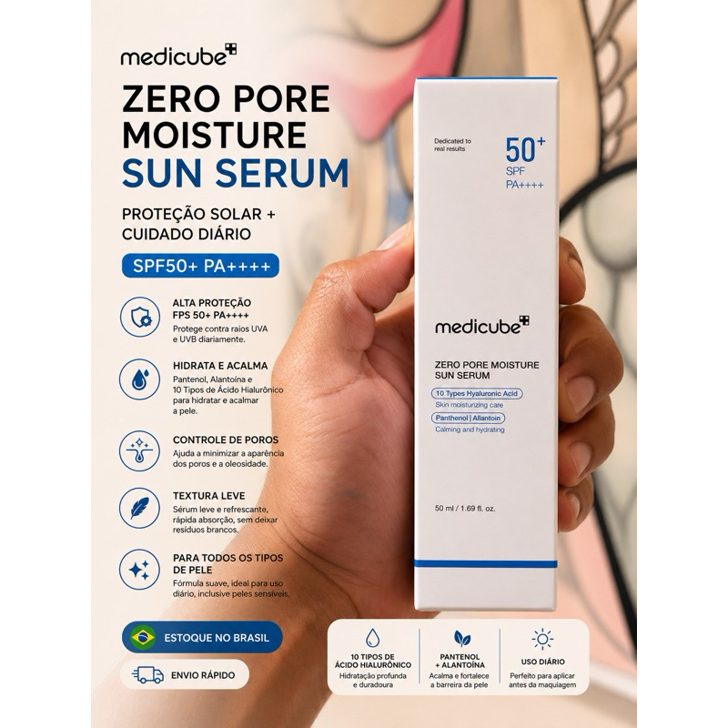 Zero Pore Moisture Sun Serum FPS50+
