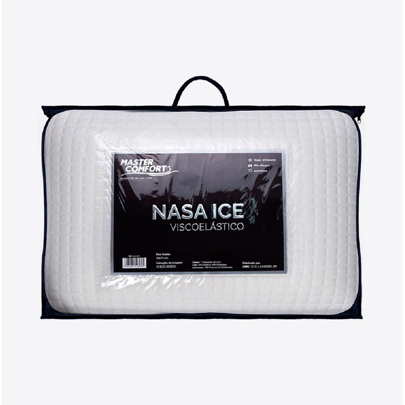 kit 4,3,2 Travesseiro Nasa Gelado Ortopédico  P/fronha 50X70 Viscoelastico Não esquenta antialérgico