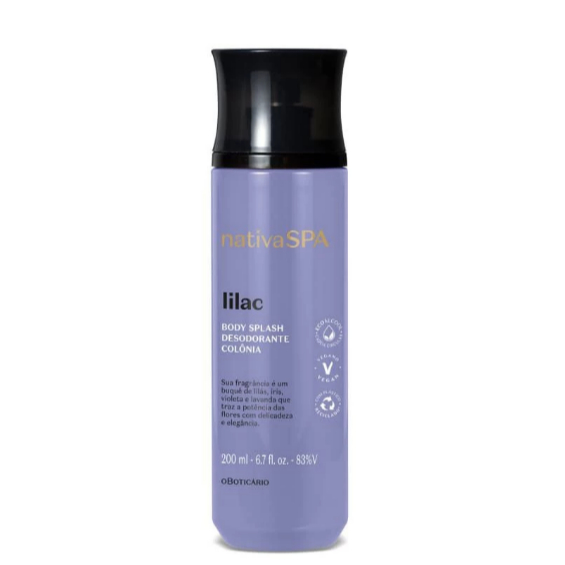 Body Splah Desodorante Colônia Nativa Spa Lilac 200ml