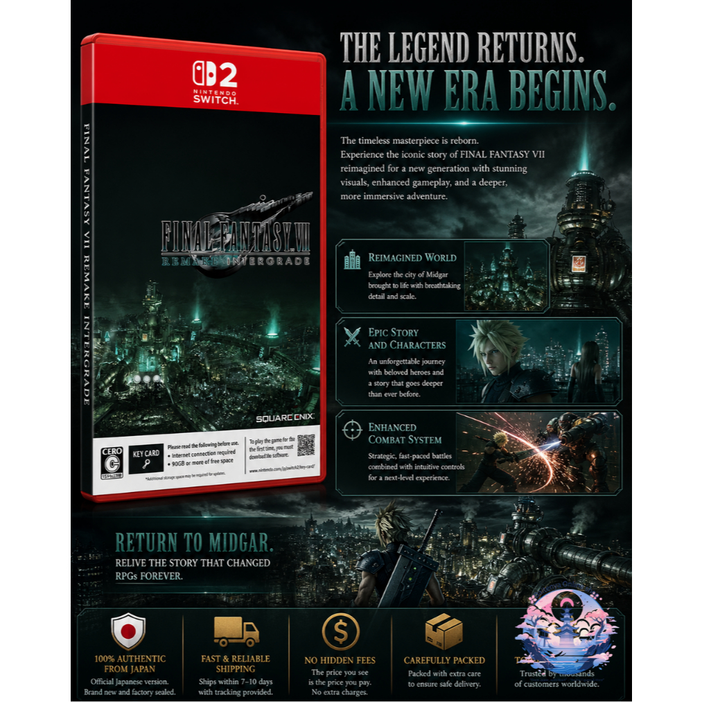 ⚔️ **Nintendo Switch 2 - Square Enix - FINAL FANTASY VII REMAKE INTERGRADE
