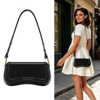 Bolsa de Ombra Feminina com Alça Ajustável, Bolsa Feminina Elegante com Couro Sintetico P…