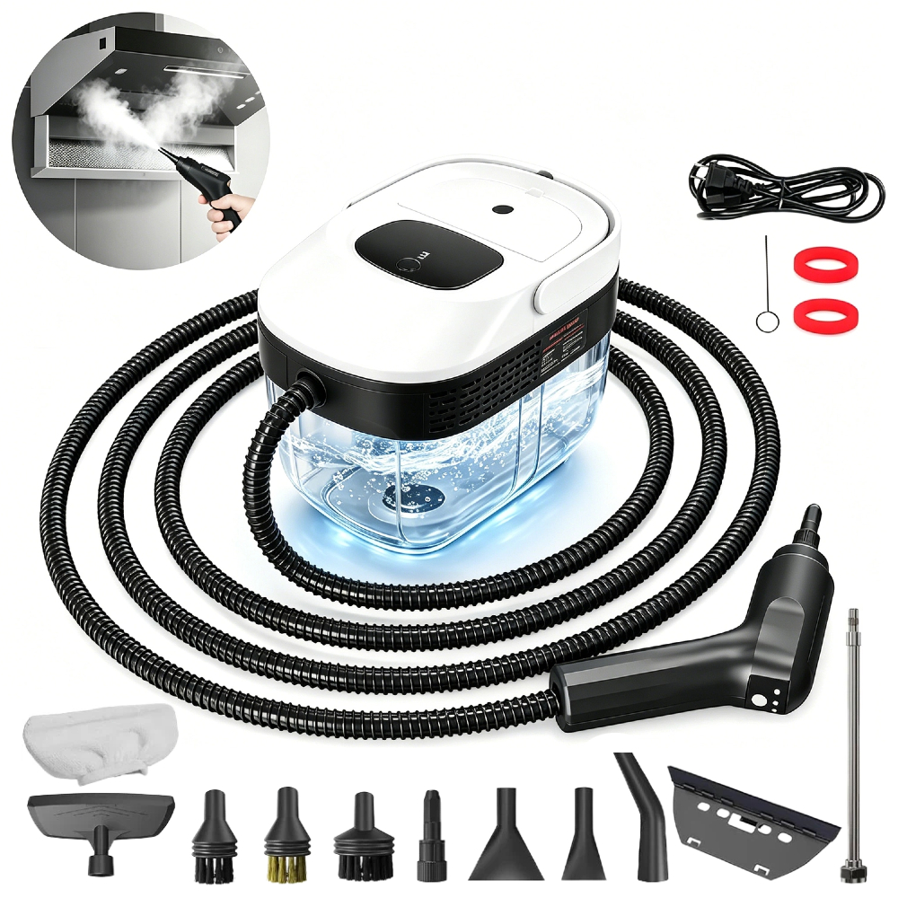 110V/220V Limpador a Vapor De Alta Temperatura Portátil 1600ml Kit 9 Acessórios - 2500W Máquina de Limpeza para Cozinha
