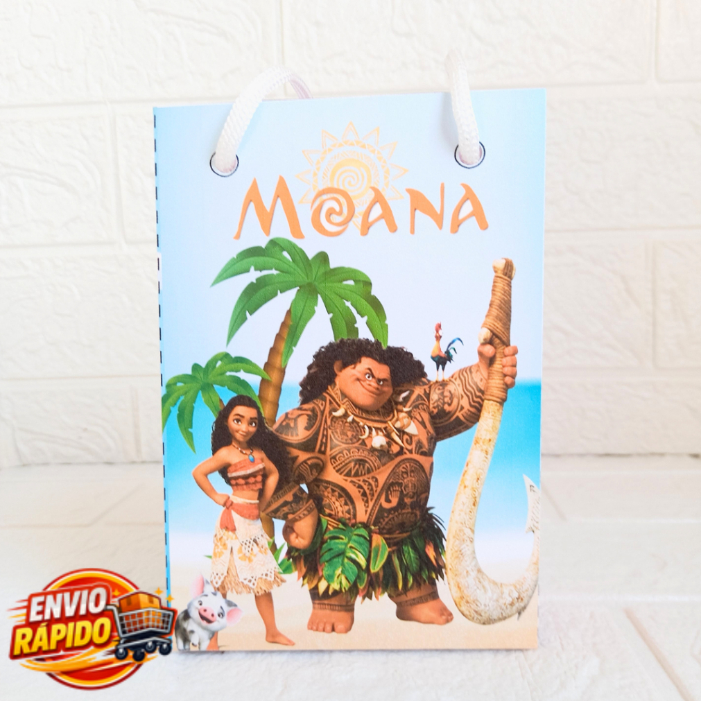 Sacolinha Moana Personalizada| Festa Infantil|Lembrancinhas|Aniversário|mesversário|supresa