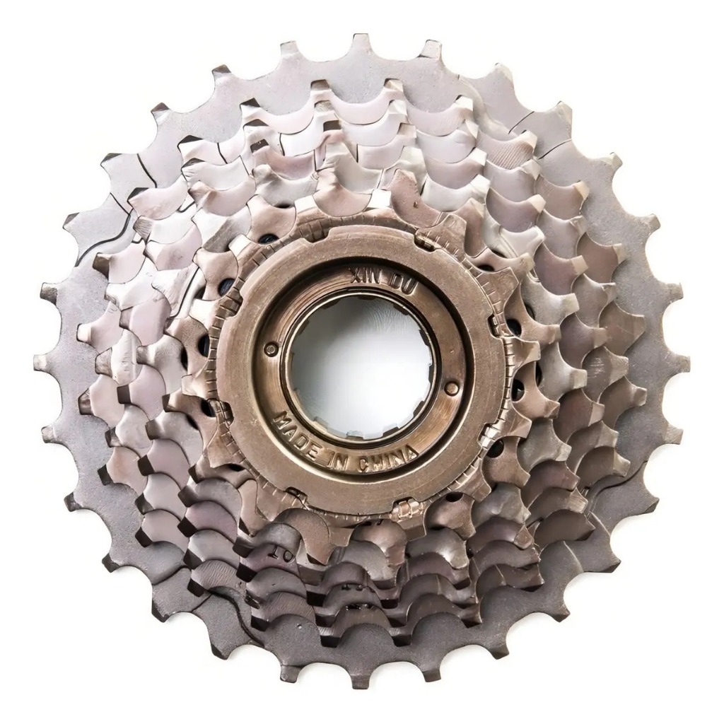 Catraca Roda Livre C/ Rosca 7V 14/28D Indexada Aço Carbono Bike Bmx MTB Speed