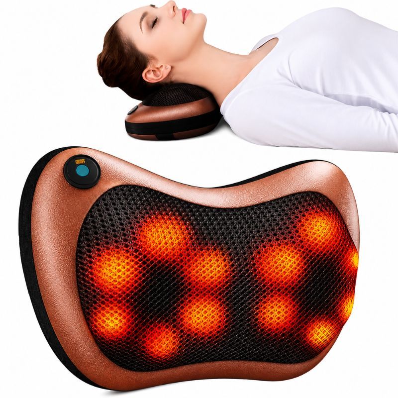 Almofada Shiatsu Massageadora Relaxante Eletrônica Pescoço Lombar Ombros Pernas