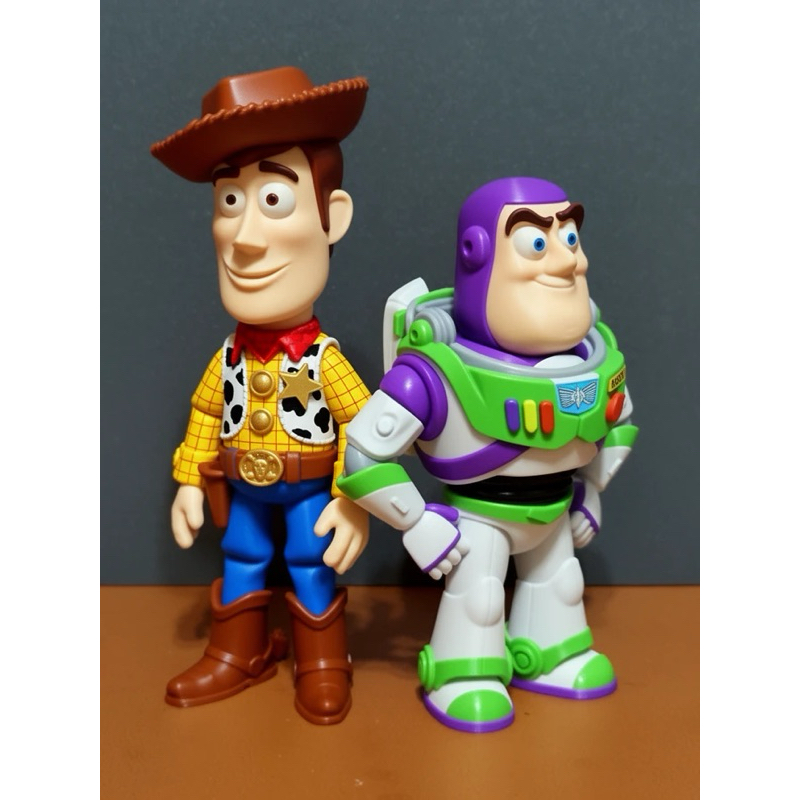 Kit Woody e Buzz Lightyear Toy Story Bonecos Colecionáveis Articulados Decoração Geek Presente Infantil