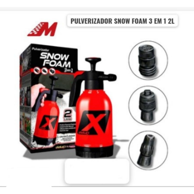 Pulverizador Snow Foam 2 Litros 3 em 1 Delux Uso Geral