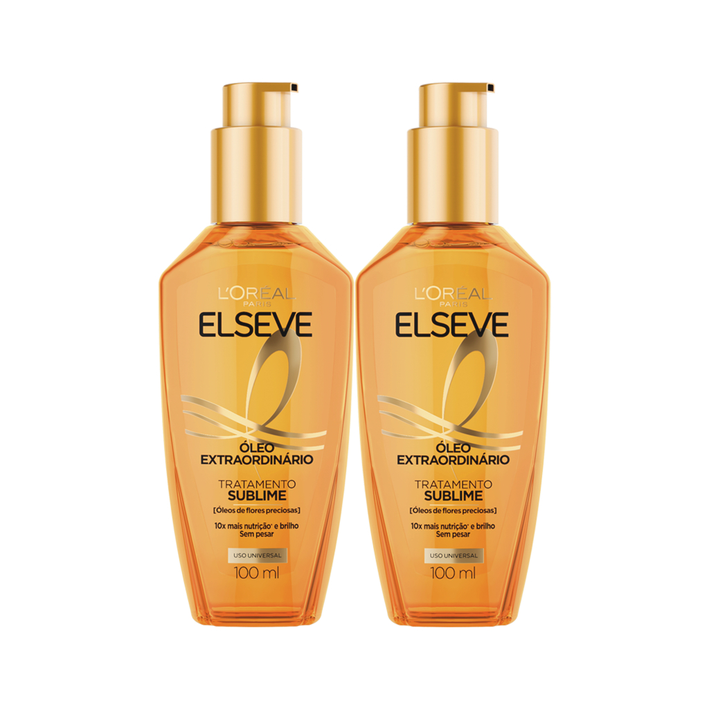 Kit 2 - Óleos Extraordinarios para Cabelos Elseve Loreal Paris, 100ml