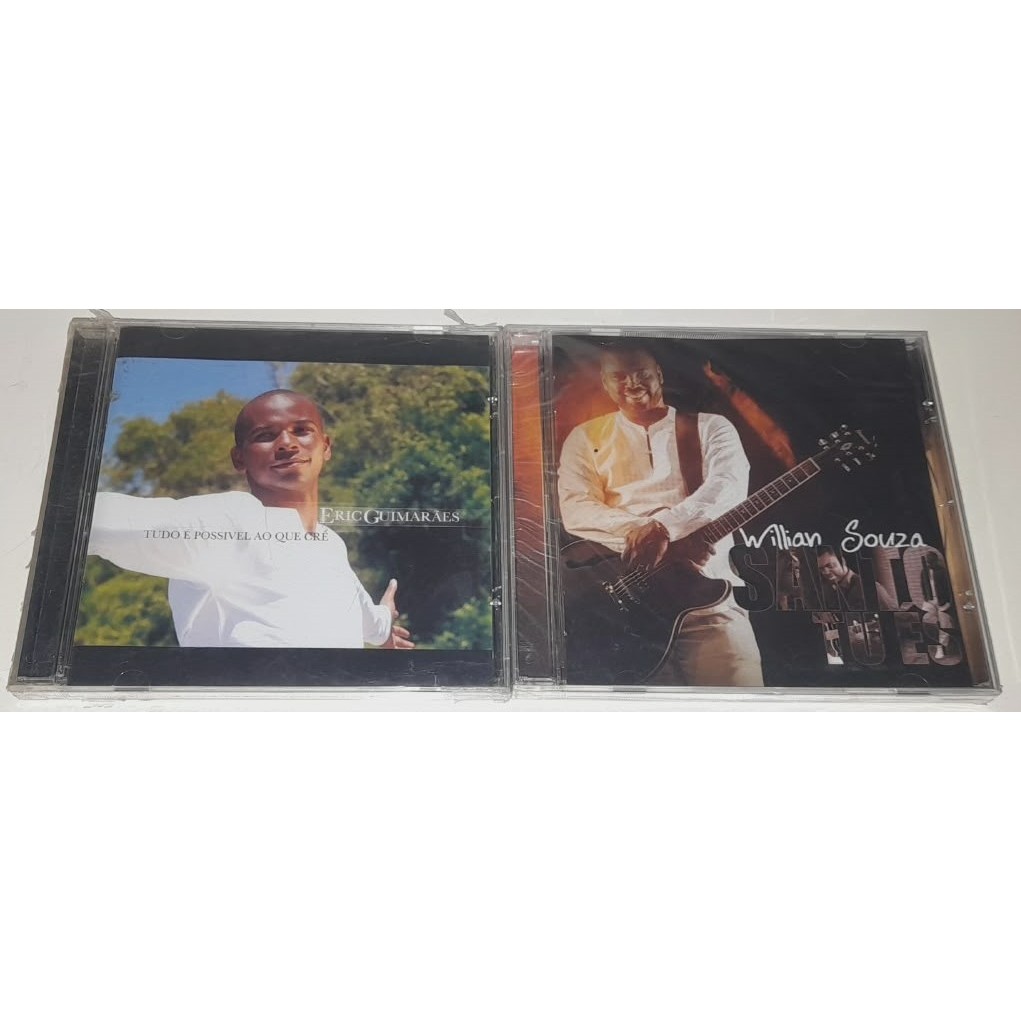 2 Cd´s Evangélicos - Eric Guimarães,Tudo É Possivel Ao Que Crê & William Souza,Santo Tu És - Lacrados De Fábrica