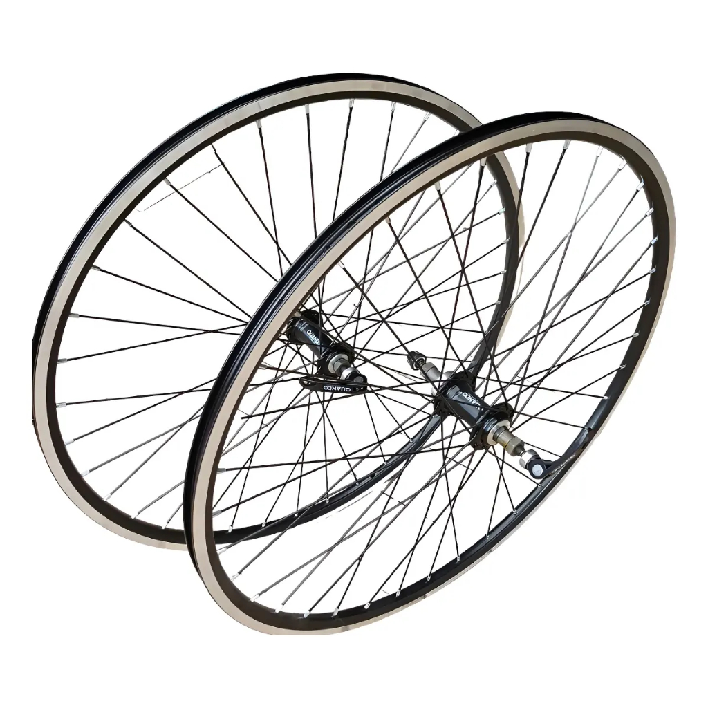Kit 2 Rodas Aro 26 Bike Aero Mtb Aluminio Vbrake 32 Furos