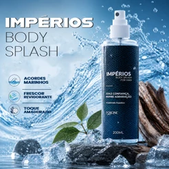 Body Splash Masculino Impérios Folione 200 ML Perfume Amadeirado Áquatico