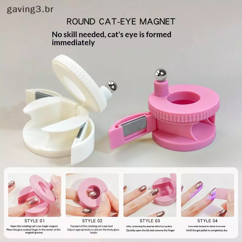lmã De Unha Olho De Gato DIY Nail Art Sti Magnético Para Iniciantes Fácil Esmalte Em Gel Ferramenta De Efeito Má