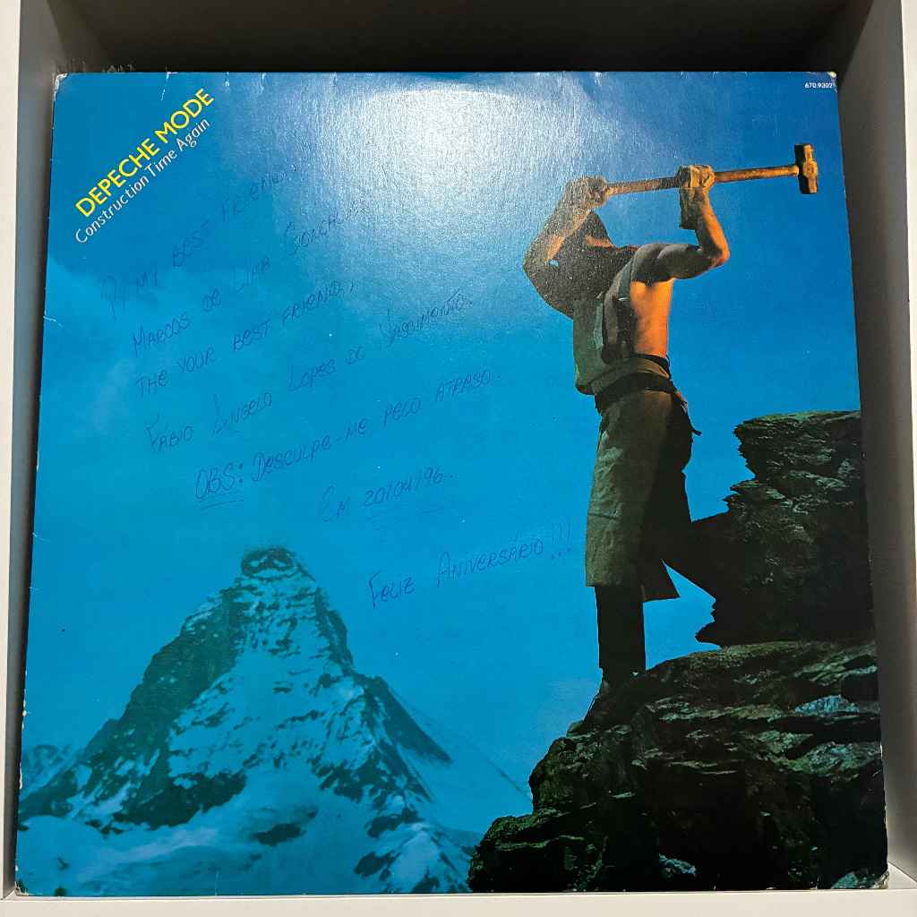 LP Vinil Depeche Mode - Construction Time Again (Mídia VG+ e Capa VG com Encarte)