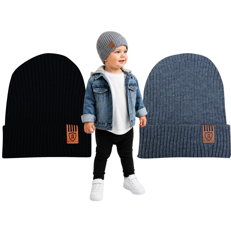 2 Touca Frio Infantil Bebê Gorro Boina Menino Menina Unissex ESTILO