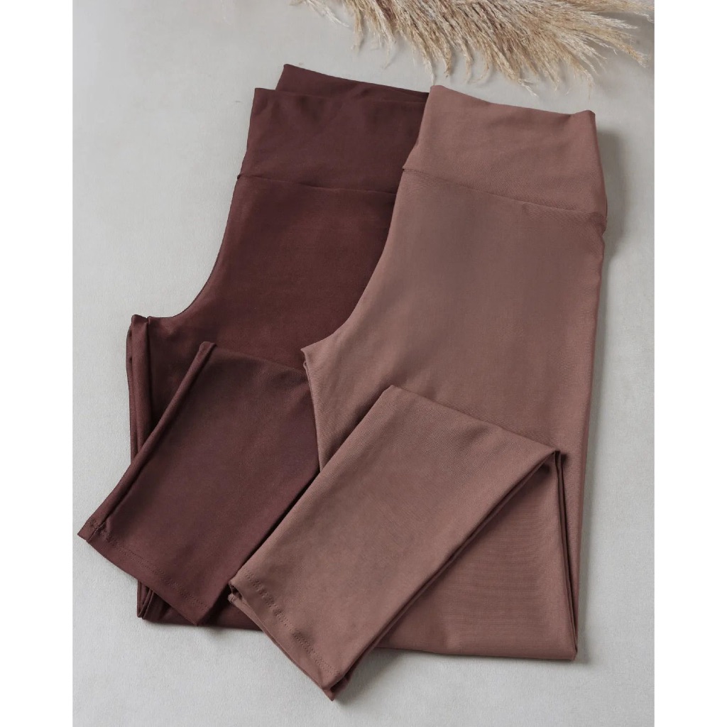 Kit 2 Calça Legging  de Cintura Alta para Academia Feminina Esportiva  Modeladora