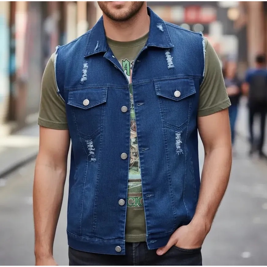 Colete Jeans Masculino Boxer Jeans