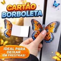 Cartão Borboleta Personalizado Cartão de Visita Para Frestas Retrovisor Cartões